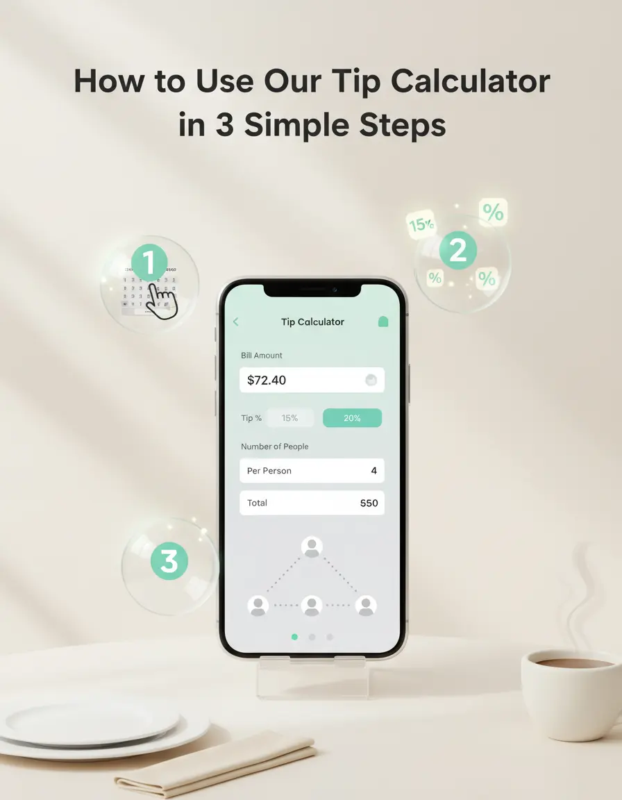 How to Use Our Tip Calculator (3 Simple Steps)